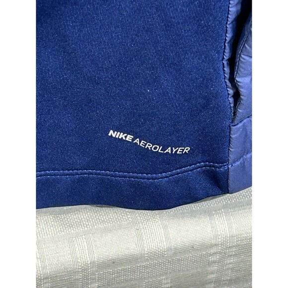NIKE Aerolayer Womens Colorblock Quilted Puffer Full Zip RUNNING Vest Size LARGE - Picture 10 of 16